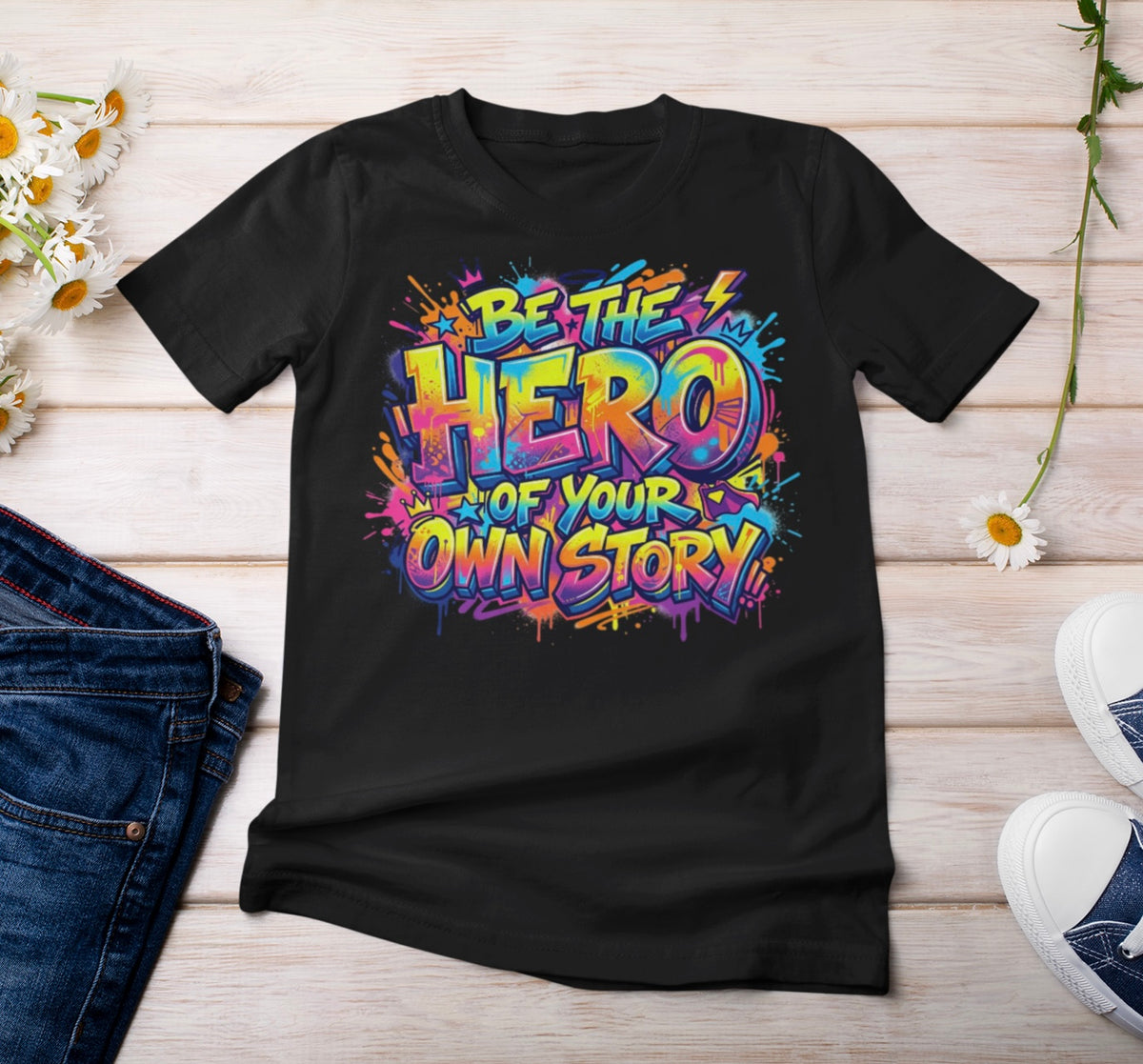 “Be the Hero of Your Own Story” t-shirt