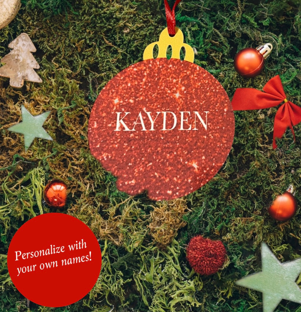 Custom Name Ornaments