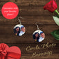 Circle photo earrings