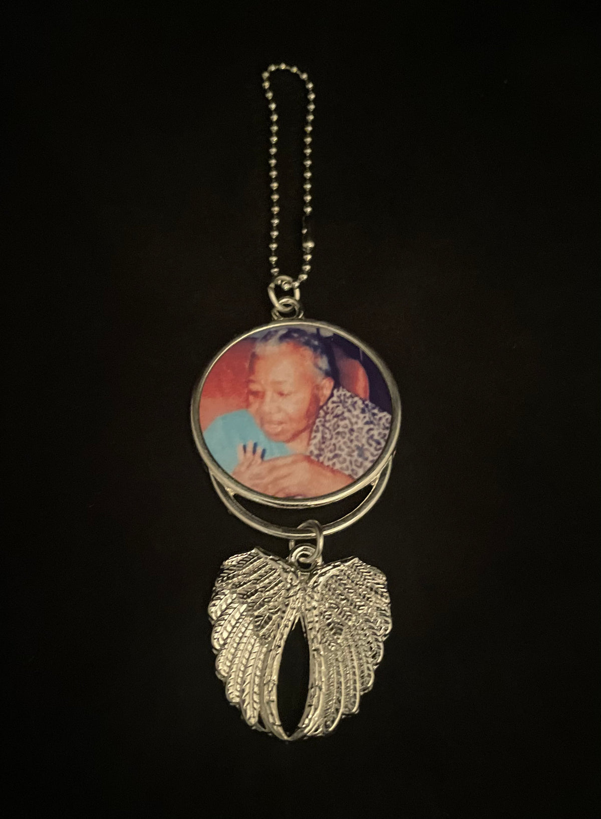 Custom Winged rear view mirror hanger
