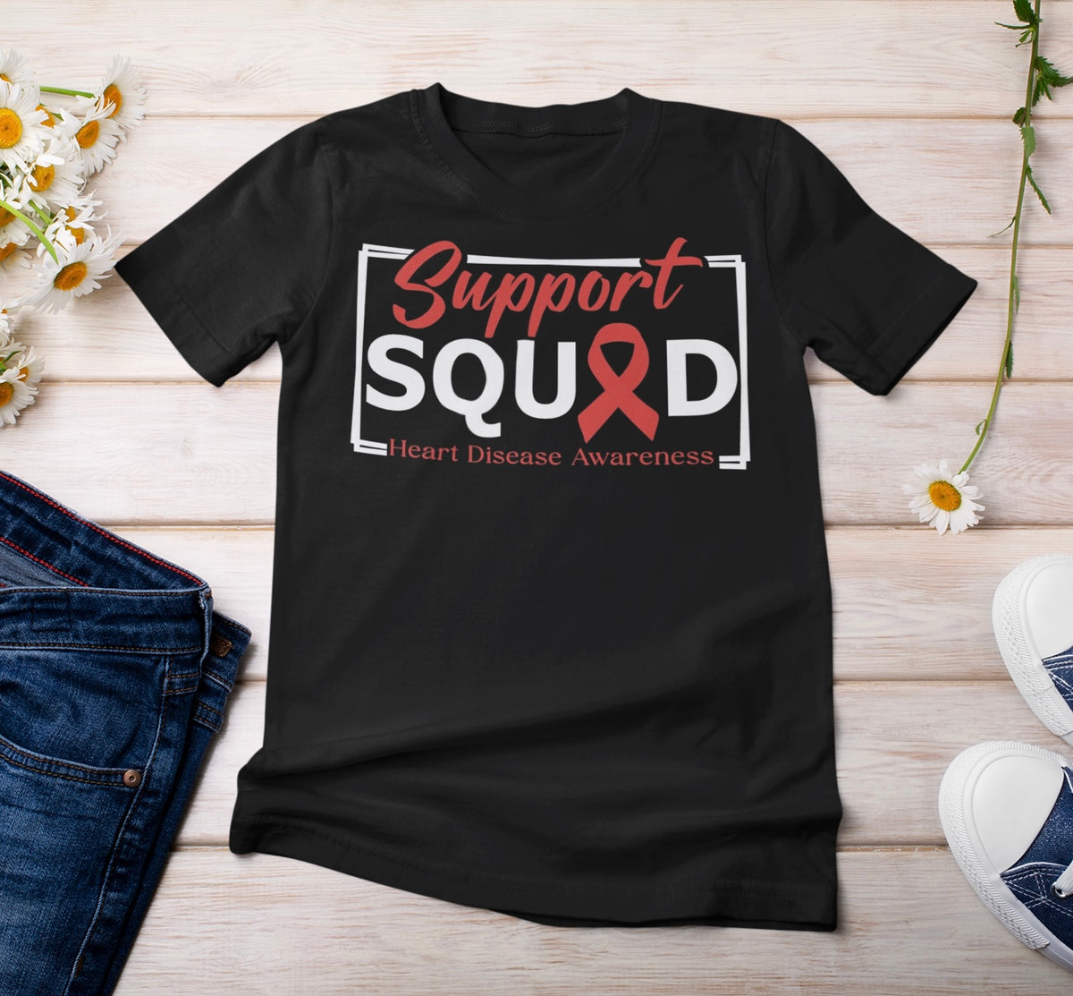 Squad Support Awareness t-shirts