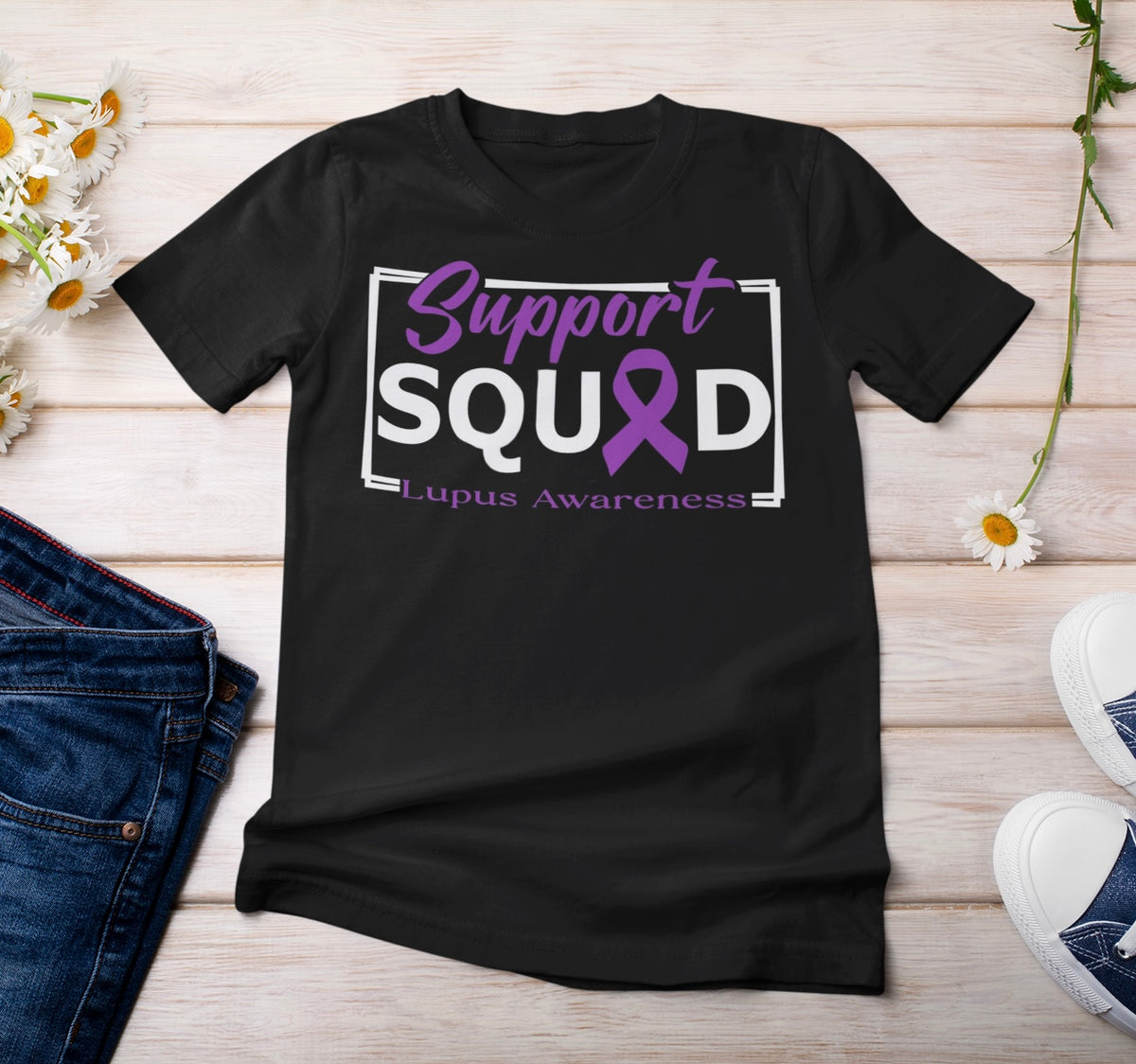 Squad Support Awareness t-shirts